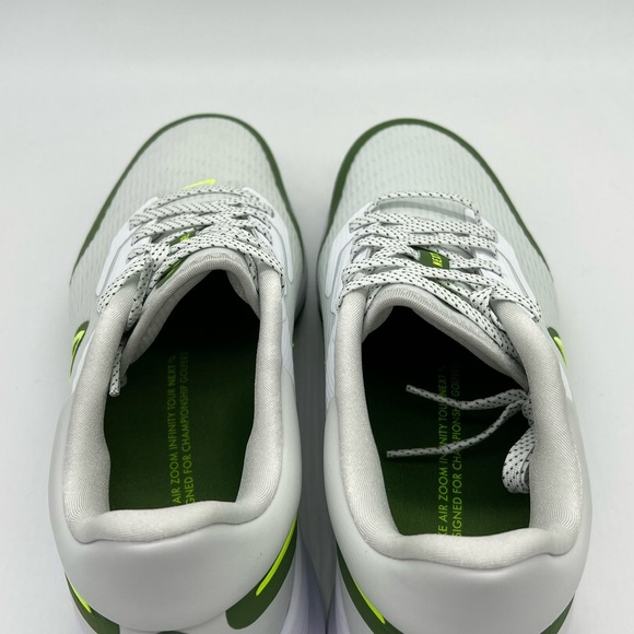 mens Nike Infinity Tour Golf cleats DC5221-173 green white new without box - Picture 4 of 8